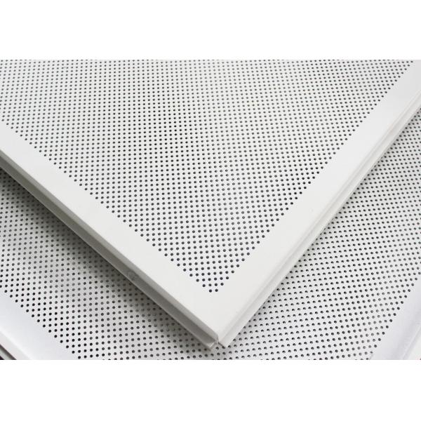 Soundproof Perforated Lay In Ceiling Tiles Floating / 2x2 Ceiling Panels For hall decoration