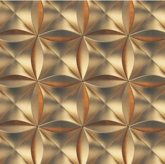 Metallic Peel And Stick Wall Covering UV Resistant Fireproof