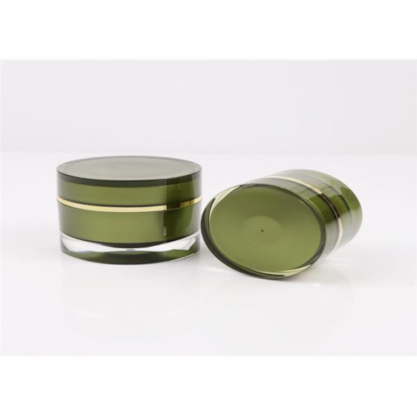 Plastic Lotion Makeup Empty Cosmetic Containers Round Shape Face Cream Jar