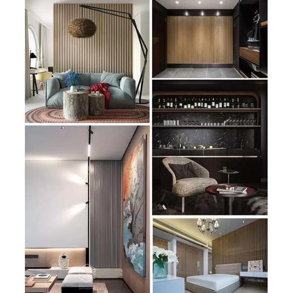 Interior WPC Decorative Wall Panels Easy Install Modern Design Hotel Office