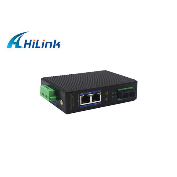 1000base Sc Industrial Media Converter IP40 Uninterrupted PoE