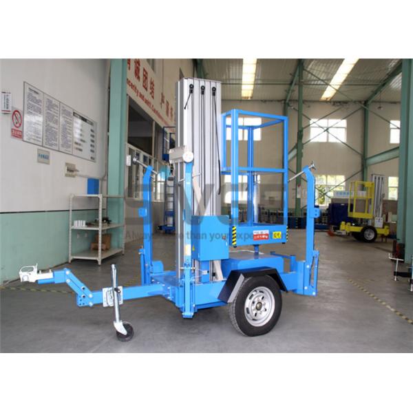 Single Mast Truck Mounted Aerial Lift Hydraulic Aluminium Alloy Aerial Work Platform