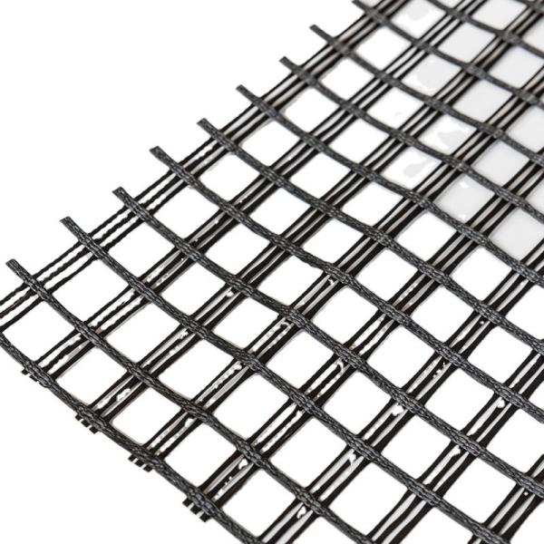 Civil Engineering Basalt Reinforcing Fiberglass Geogrid Mesh 12.7*12.7mm Length 50-200m
