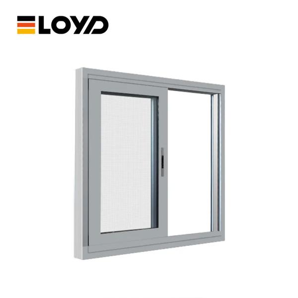 Waterproof Tempered Glass Aluminium Double Sliding Windows Security Locks