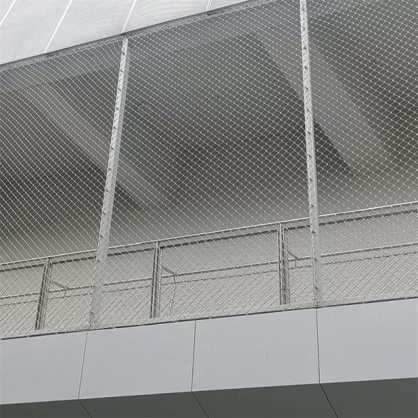 7x7 Anti Fall Stainless Steel Wire Rope Netting Staircase Safety Fence