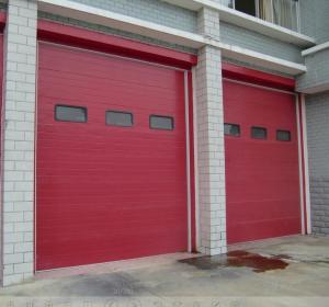 China Fire Station Use Industrial Sectional Doors , Sectional Steel Doors Automatic Formed  on sale