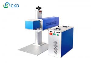 China Blue CO2 Laser Marker 5000mm/s Portable Laser Marking Machine 20W With Customize Worktable on sale