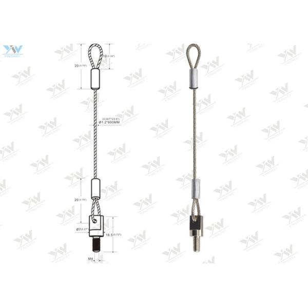 M4 Stud Single Leg Sling 304 Stainless Steel Safe Rope Swaged Steel Eye