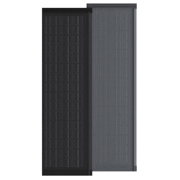 HJT CELLS 95W 100W 105W Weather Resistant BIPV Solar Tiles Black Rectangular Solar Roof Panels CE Certified