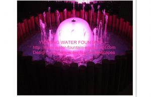 China Mushroom Mini Water Fountain with Lights , Outdoor Water Fountains 68cm -100cm on sale