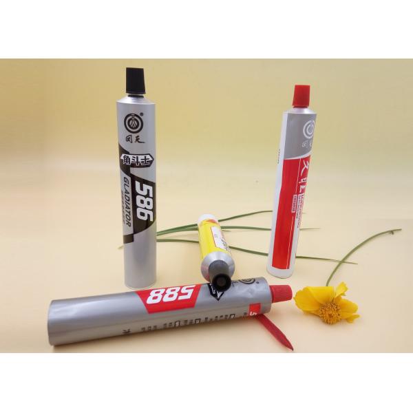 13.5 - 40mm Dia Collapsible Aluminium Tubes , Printed Coating Metal Squeeze Tubes