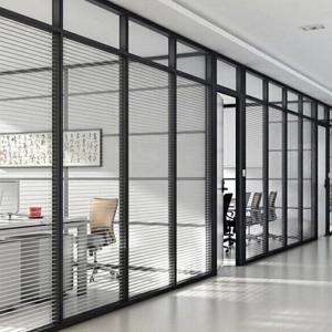 Cheap Tempered Glass Soundproof Fireproof Seperation Wall Glass Partition Wall For Office for sale