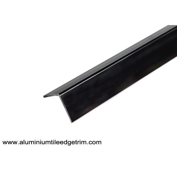 Powder Coating Black Aluminium Corner Guards / Metal Wall Corner Protectors