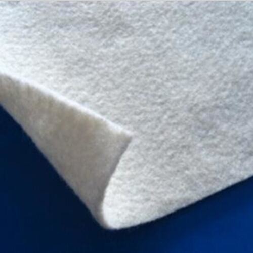 White Color PET Geotextile Stabilization  Fabric Non Woven Light weight UV Resistance