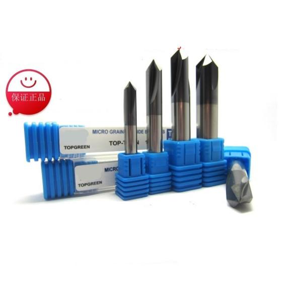 AlTIN Black Colour 4mm / 5mm / 6mm Chamfer End Mill 90º  Angle Upto HRC50