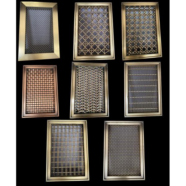 Brass Metal Stainless Steel Elevator Decorative Architectural Woven Wire Mesh Panel Curtain For Cabinet Doors