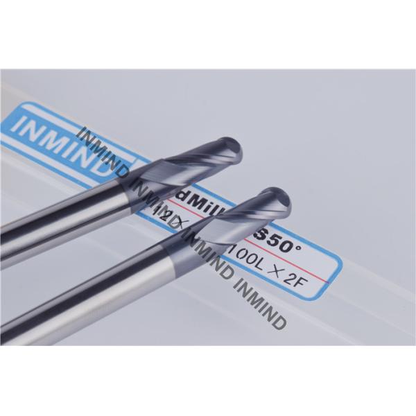 Extra Long Carbide Ball Nose End Mills With 12 mm Flute Length 6 mm Shank Dia