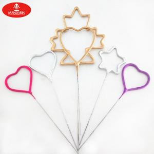 Cheap 225mm Firework Sparkler Morning Glory Star Heart Shaped Indoor Electric Sparklers for sale