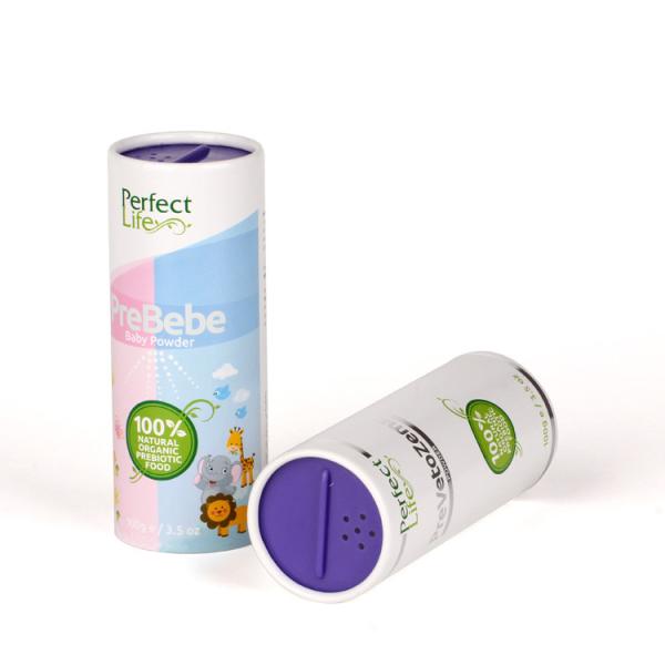 Cosmetic Powder Cardboard Paper Tube Packaging CMYK With Shake Top