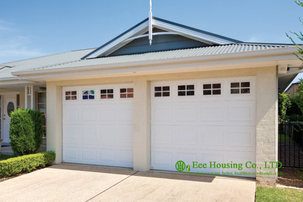 Detached garage,automatic sectional insulated garage door, Remote control sectional residential garage door for sale
