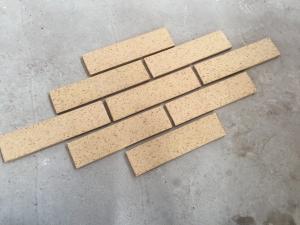 China M36413-5 Building Wall Cladding Material Thin Smooth Face Brick With Yellow Color on sale