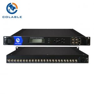 Cheap Digital Receiver DVB IP Gateway With 8 12 16 20 24 RF Input IP Output for sale