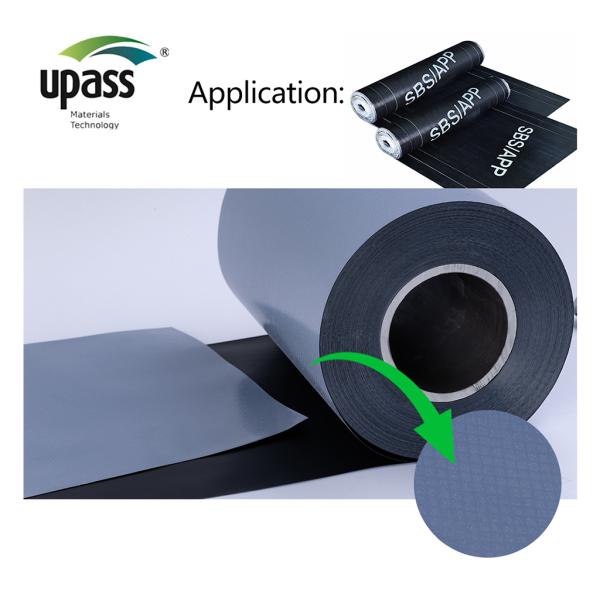Self-Adhesive SBS Modified Asphalt Waterproofing Material HDPE Release Film Blow Molding Ice Water Shield Self-Adhesive
