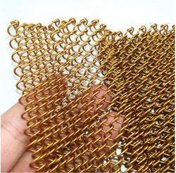Corrosion Resistant Stylish Metal Coil Drapery With Rails / Other Fittings