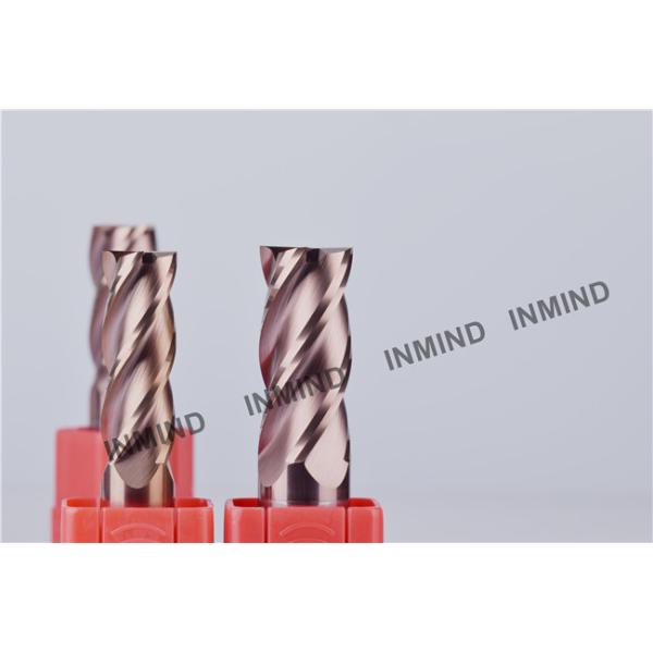 HRC55 Carbide Milling Cutter Square End Mill With 30° - 45 ° Helix Angle