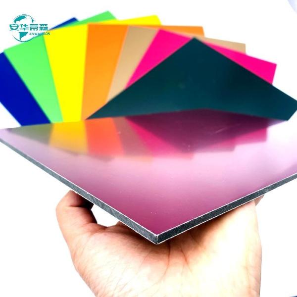 Aluminum Material High Gloss Aluminum Composite Panel With 3/4/5mm Thickness