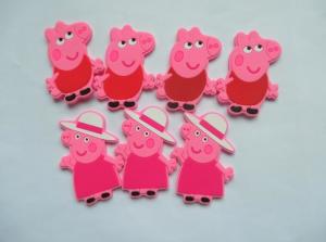 China Funny 3d Cartoon Pig Shape Rubber Fridge Magnet PVC In Pink Color , Best Tourist Fridge Magnet Soft PVC on sale