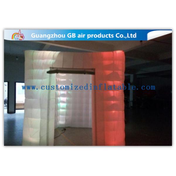 Cool Portable Cube Led Photo Booth Inflatable Decorative Lighting UV Resistant