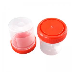 Cheap 40ml/60ml Graduated Urine Collection Container Urine Sample Cup for sale