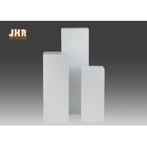 Modern Glossy White Floor Pedestal / Fiber Glass Pedestal