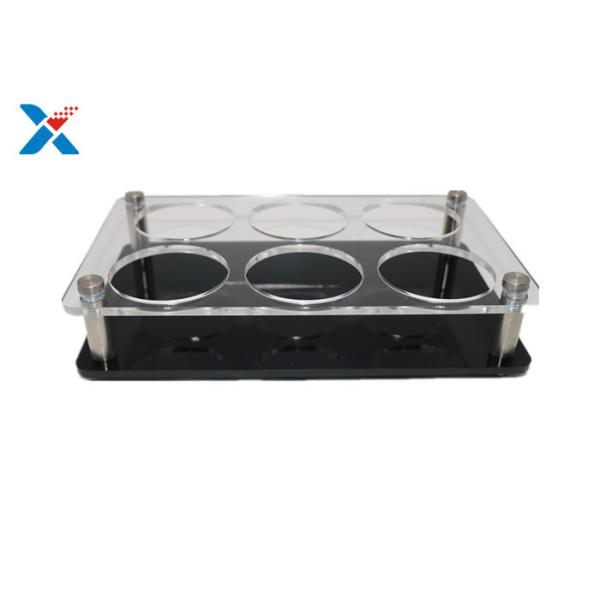 Transparent Acrylic Display Stands Acrylic Cup Holder Silk Screen Printing