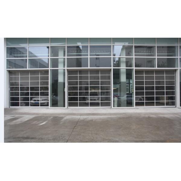 Rapid Response Transparent Garage Door Modern Aluminum Doors Acrylic glass Low Price Residential Electric Automatic