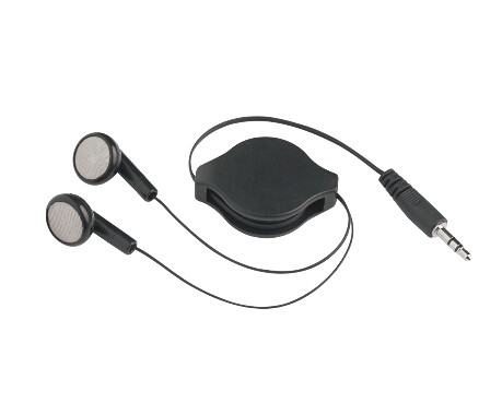 Freeuni Promotional Portable 3.5MM Stereo push button Retractable ear buds