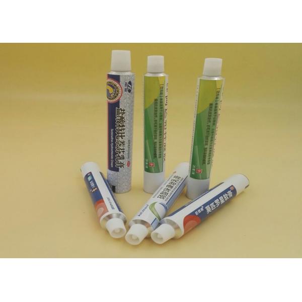 10g Medicine Aluminum Squeeze Tubes Customized Artwork M7 Screw Cap