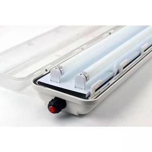 Cheap ATEX 2x18w 2x36w EX Proof LED Linear Light Waterproof T8 Tube Lighting Fixture for sale