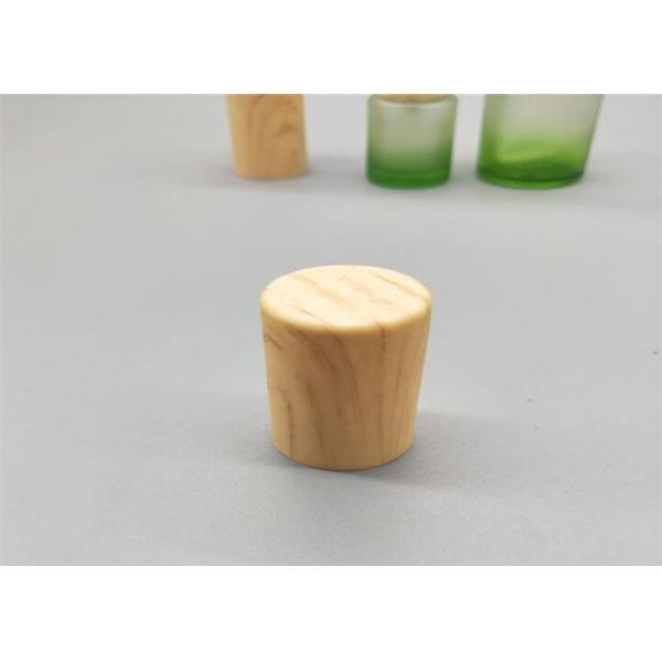 Empty Small 15ml Cosmetic Glass Bottles Lotion Gradient Perfume With Wooden Cap