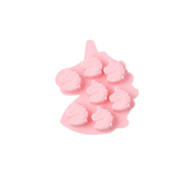 Mini Unicorn Design 7 Cavity Silicone Baking Cake Mould