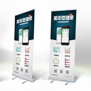 China Osign Retractable Roll Up Banner Stand , Retractable Exhibition Banners on sale