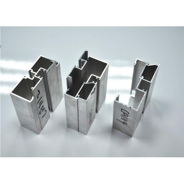 6063-T5 Wood Grain Aluminium Interior Door Frame , Aluminum Structural Shapes For Office Room