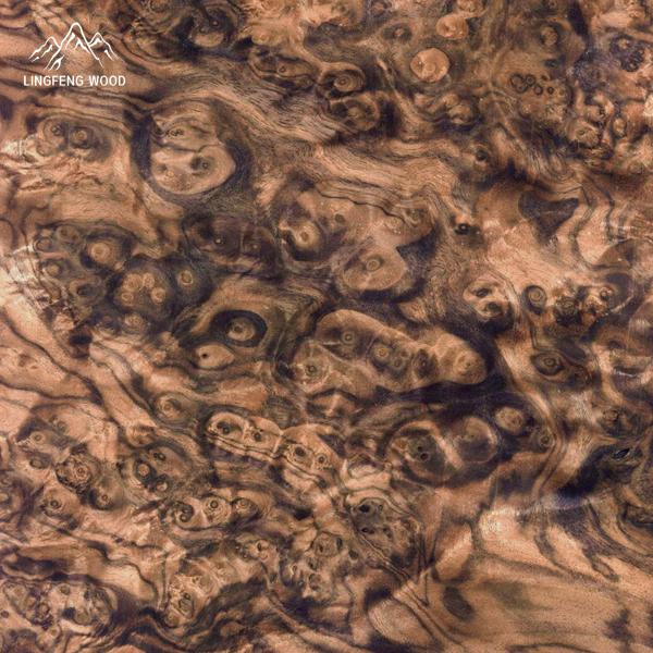 Walnut Burl Veneer 0.5mm Natural Wood Veneer Sheet