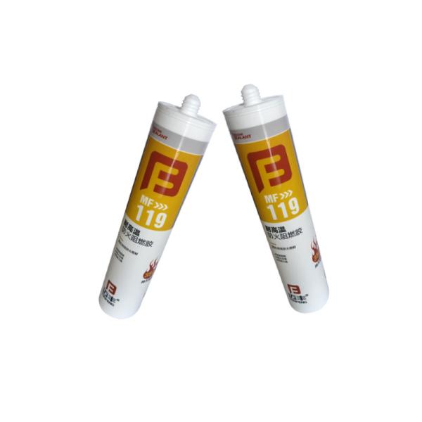 Black Fireproof Silicon Sealants Heat Resistant Steel Structures Curing Time 24 Hours