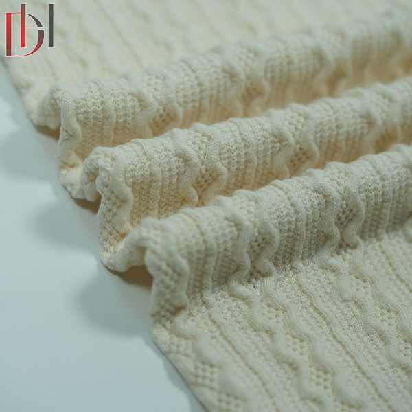 Winter Clothing Woven Jacquard Fabric Breathable Jacquard Polyester Fabric