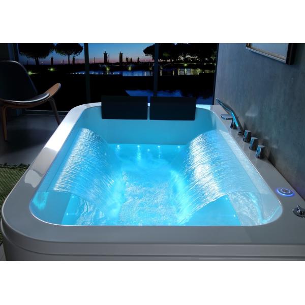 E-8012 Double Rectangle Bathtub Touch Panel Controller For Two person