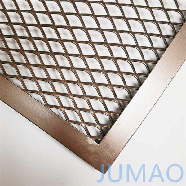 Diamond Expanded Mesh Panels Expanded Steel Grill Grate For Walkway Handrails