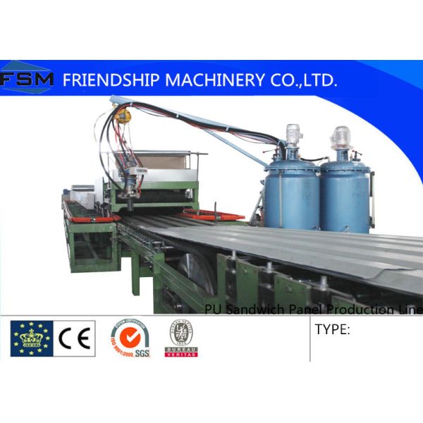 Simple Automatic 25-100mm Sandwich Panel Making Machine
