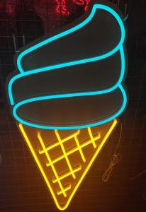 Cheap Custom ice cream neon sign for coffee pub bar led neon sign for sale